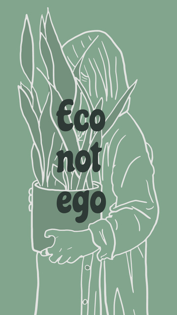Eco Lifestyle Concept Instagram Story Šablona návrhu