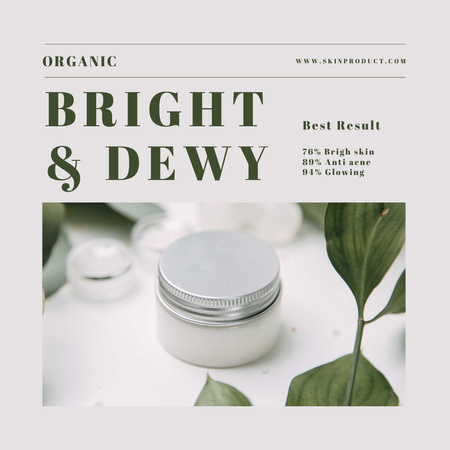 Platilla de diseño Organic Skin Care Cream Offer Instagram