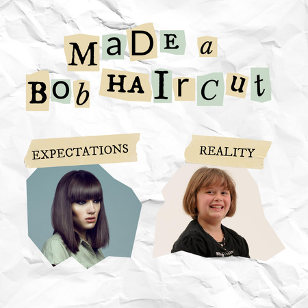 Platilla de diseño Funny Promotion of Hairdressing Services Instagram
