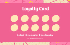 Cleaning Service Loyalty Program on Pink