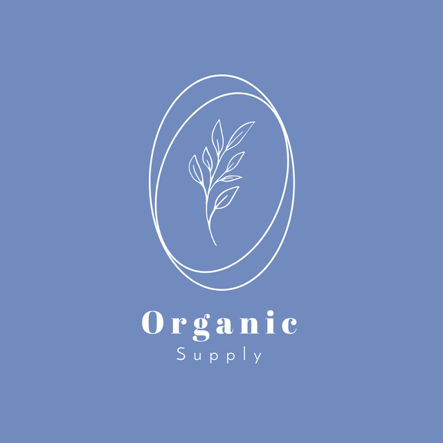 Plantilla de diseño de Organic Supply Shop Logo 
