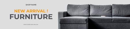 Designvorlage New Arrival of Furniture Grey für Ebay Store Billboard