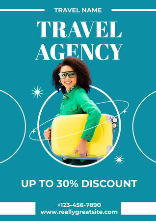 Travel Agency's Tours Sale Poster Design Template