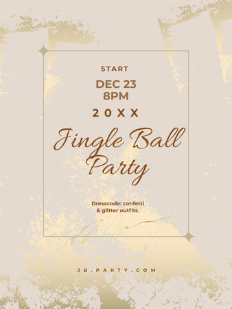 Template di design New Year Party Announcement Poster US