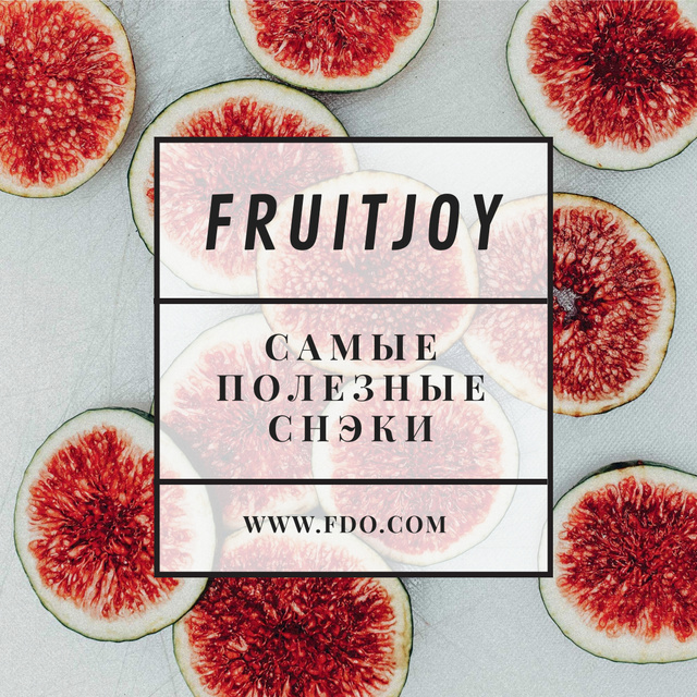 Fruit dishes offer with fresh Figs Instagram AD – шаблон для дизайна