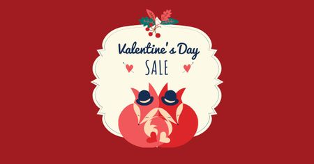 Platilla de diseño Valentine's Day Sale Offer Facebook AD