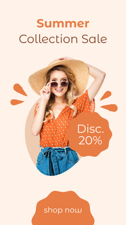 Summer Collection Discount Offer Instagram Story Design Template
