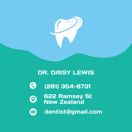 Dentist Services Offer Square 65x65mm Design Template