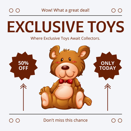 Exclusive Toys for Collectors Instagram AD Design Template