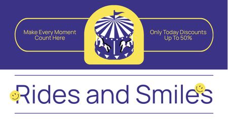 Amusement Park Deals for Memorable Family Moments Facebook AD Design Template