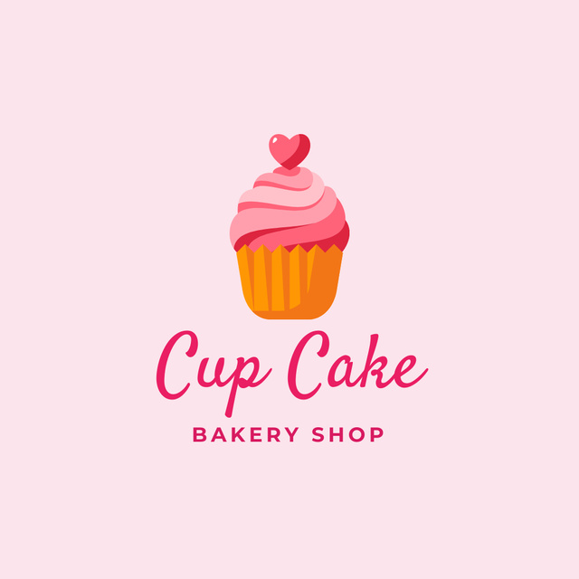 Platilla de diseño Tasty Bakery Ad Showcasing Yummy Cupcake Logo 1080x1080px