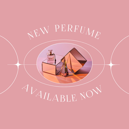 Ontwerpsjabloon van Instagram van New Perfume Announcement