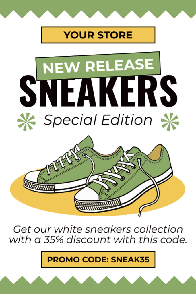 Special Offer Discounts on Sneakers Tumblr Πρότυπο σχεδίασης