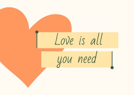 Ontwerpsjabloon van Card van Love Inspiration with Heart