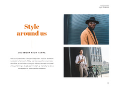 Street style lookbook with Stylish Man