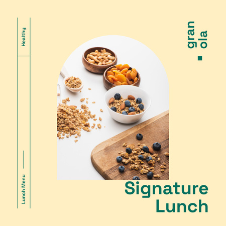 Template di design Idea per il pranzo firmata Granola Instagram