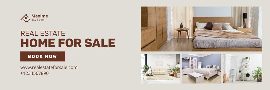 Modèle de visuel Cozy Home For Sale - Twitter