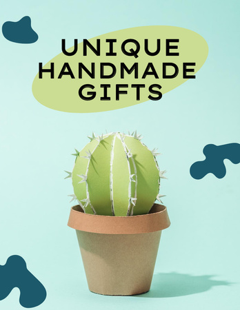 Advertising Unique Handmade Gifts Flyer 8.5x11in Design Template
