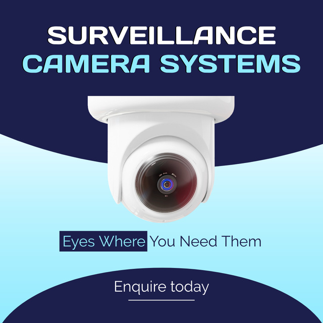 Camera and Security Appliance Retail Animated Post Šablona návrhu