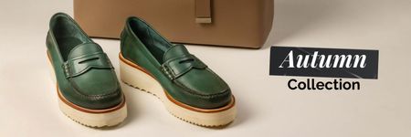 Plantilla de diseño de Fashion Sale with Stylish Male Shoes Twitter 