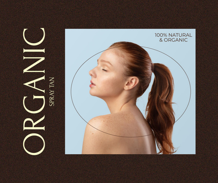 Propagace organické kosmetiky Facebook Šablona návrhu