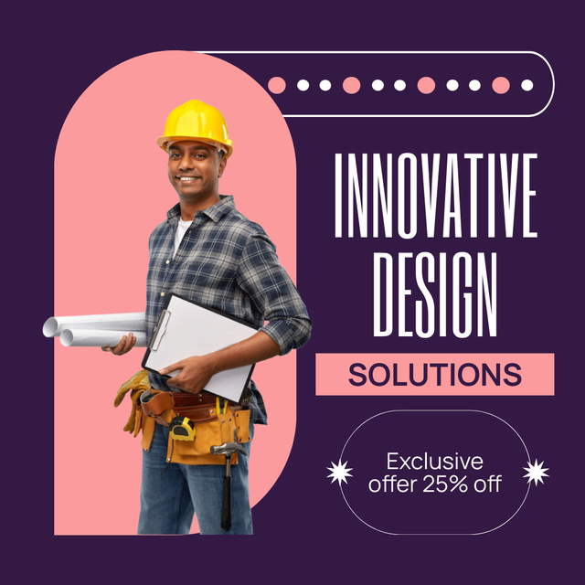 Exclusive Discount On Architectural Services Animated Post Design Template