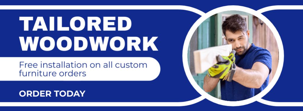 Services of Tailored Woodwork Facebook cover tervezősablon