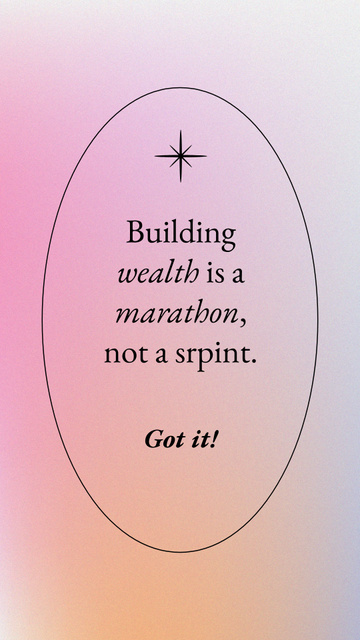 Szablon projektu Wealth Inspirational Quote Instagram Story
