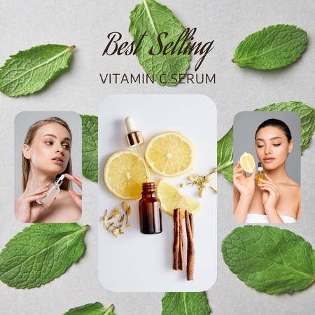 Platilla de diseño New Skin Serum Special Sale Offer Instagram AD