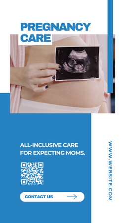 Plantilla de diseño de Oferta de Atención al Embarazo Instagram Video Story 