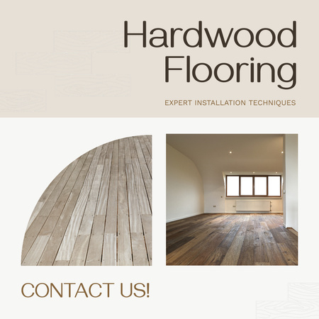 Platilla de diseño Expert Hardwood Flooring Installation Service Offer Animated Post