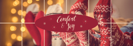 Modèle de visuel Christmas Holiday Greeting - Tumblr