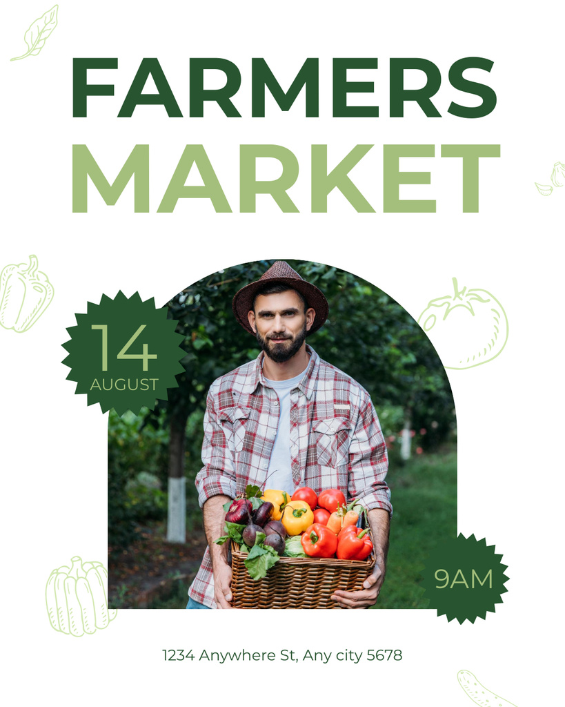 Farm Food for Sale Instagram Post Vertical Modelo de Design