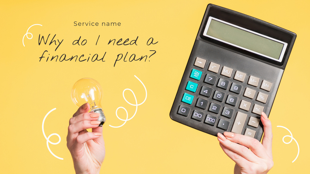 Template di design Financial Planning Services Title 1680x945px
