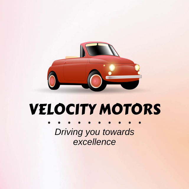 Convenient Car Maintenance Service Promotion Animated Logo Šablona návrhu