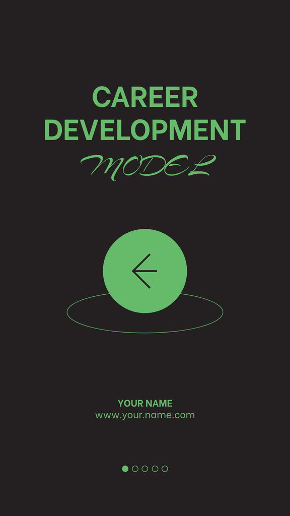 Career Development Model Mobile Presentation Design Template