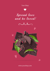 Sweet Chocolate For Valentine`s Day
