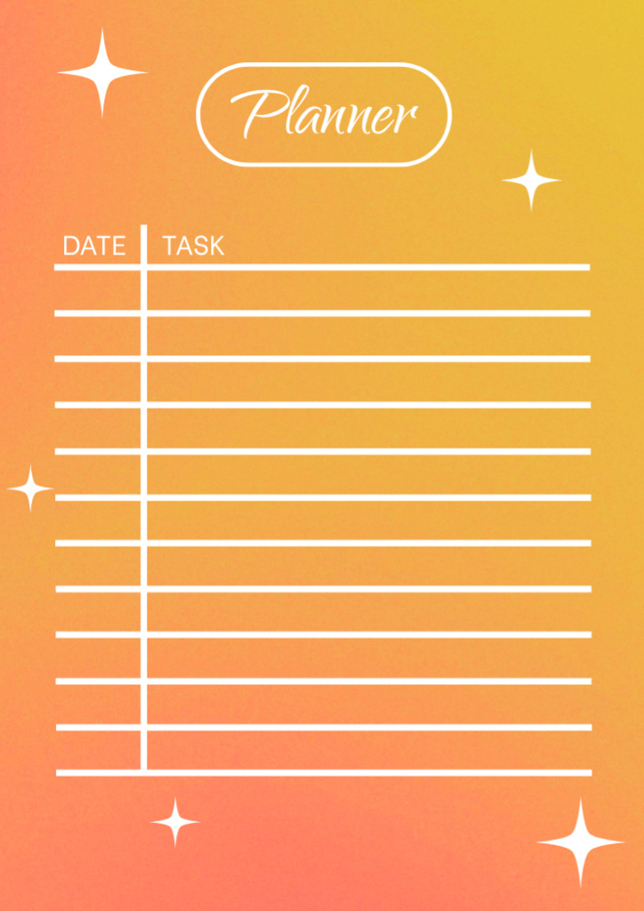 Plantilla de diseño de Monthly Task Plan Schedule Planner 