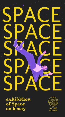 Modèle de visuel Exhibition of Space - Instagram Story