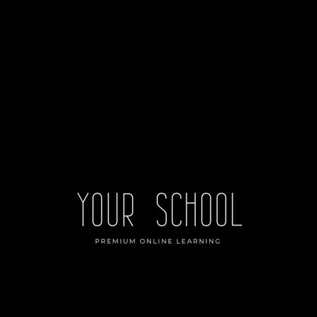 Online Courses Ad Animated Logo tervezősablon