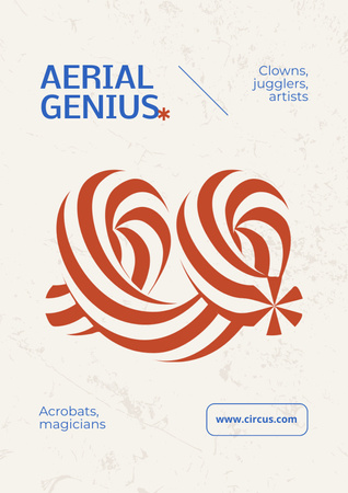 Circus Show Announcement Poster – шаблон для дизайну