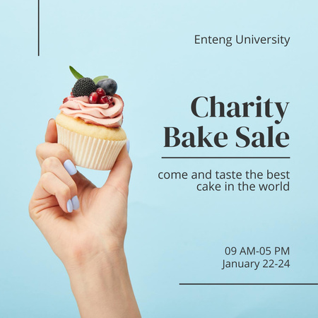 Annual Charity Bake Sale Instagram Design Template