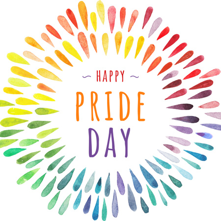 LGBT pride Day Greeting Instagram Design Template