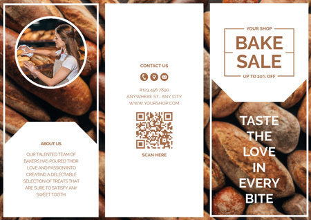 Tasty Bake Sale Brochure Design Template
