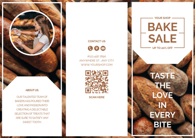 Tasty Bake Sale Brochure – шаблон для дизайну