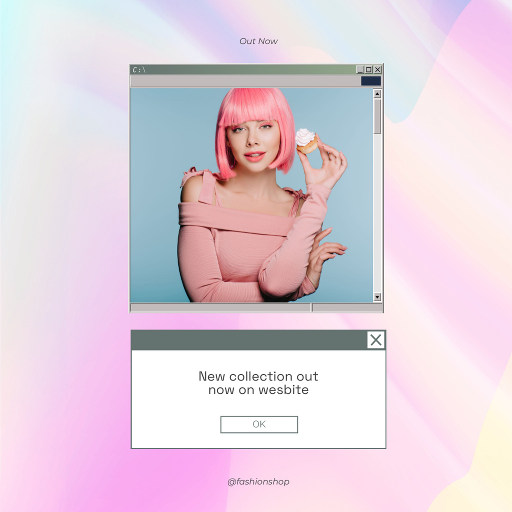 New Collection Out On Website Instagram – шаблон для дизайну