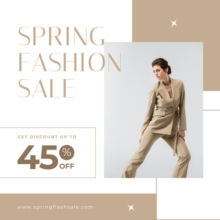 Fashion Spring Sale Announcement Pastel Collection Instagram AD Design Template