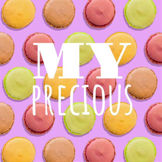 Template di design Colorful Spinning Macarons Animated Post