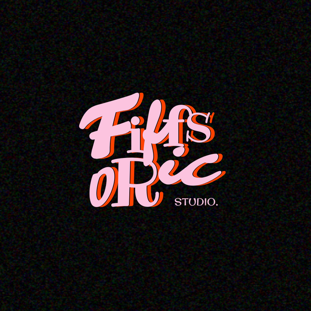 Studio Emblem on Pink Logoデザインテンプレート