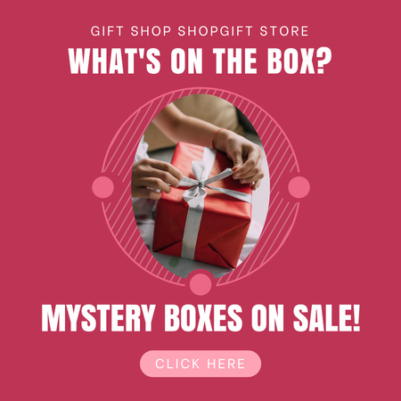 Sale of Gift Boxes Instagram Design Template